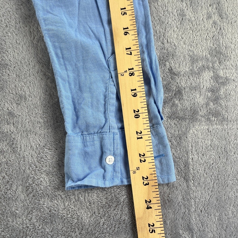 Gap Oxford Shirt S Blue Boyfriend Fit Button Down Top Capsule Wardrobe Layering - Picture 11 of 11